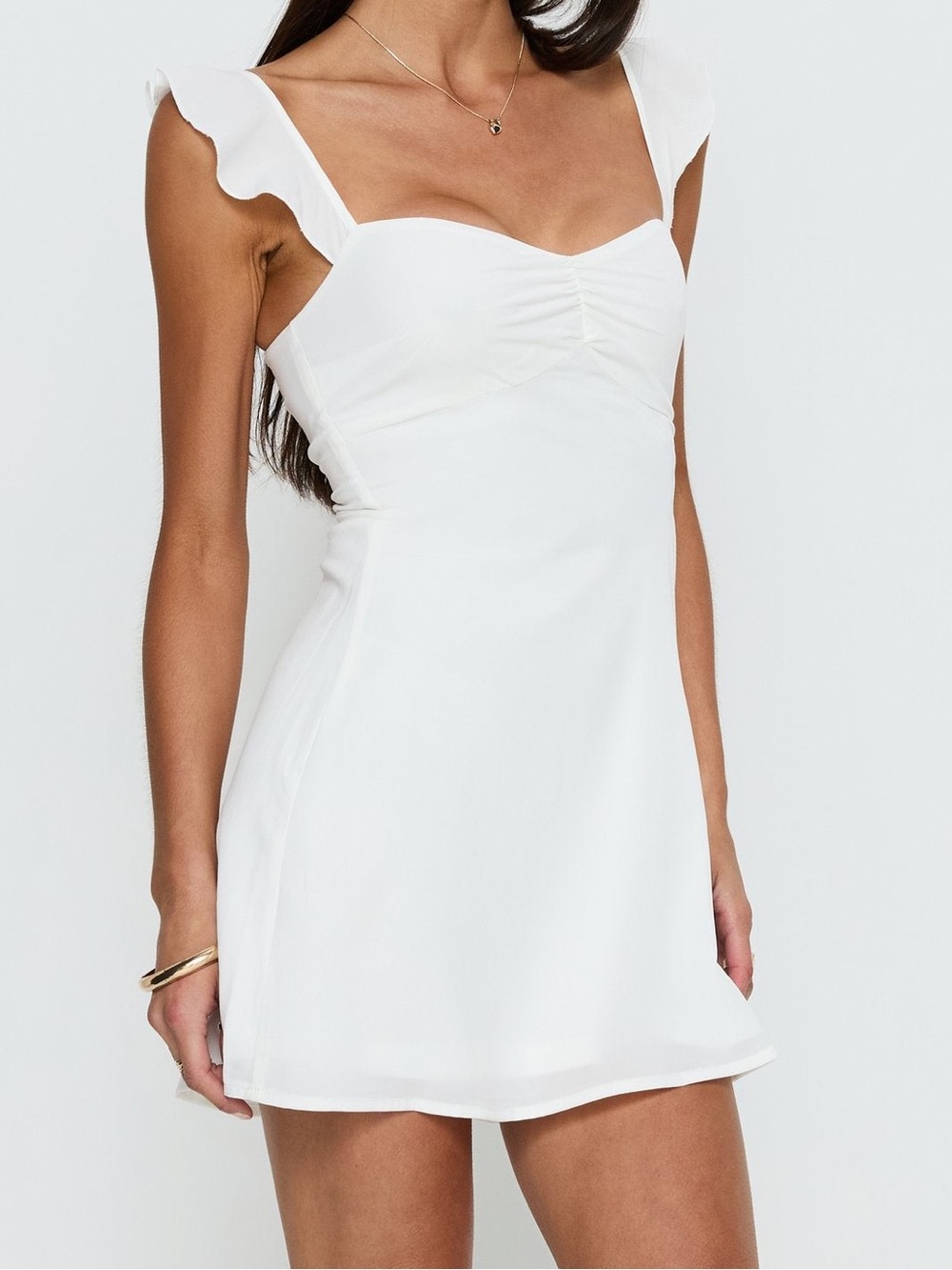 Princess Polly Landon Mini Dress White Sz 4